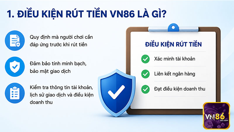 Điều kiện rút tiền VN86 là gì? Làm thế để rút tiền nhanh?